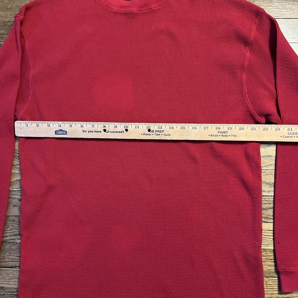 EDDIE‎ BAUER Men's Vintage  THERMAL Crew Neck Pullover XL/XG Waffle Shirt Henley - Picture 7 of 10